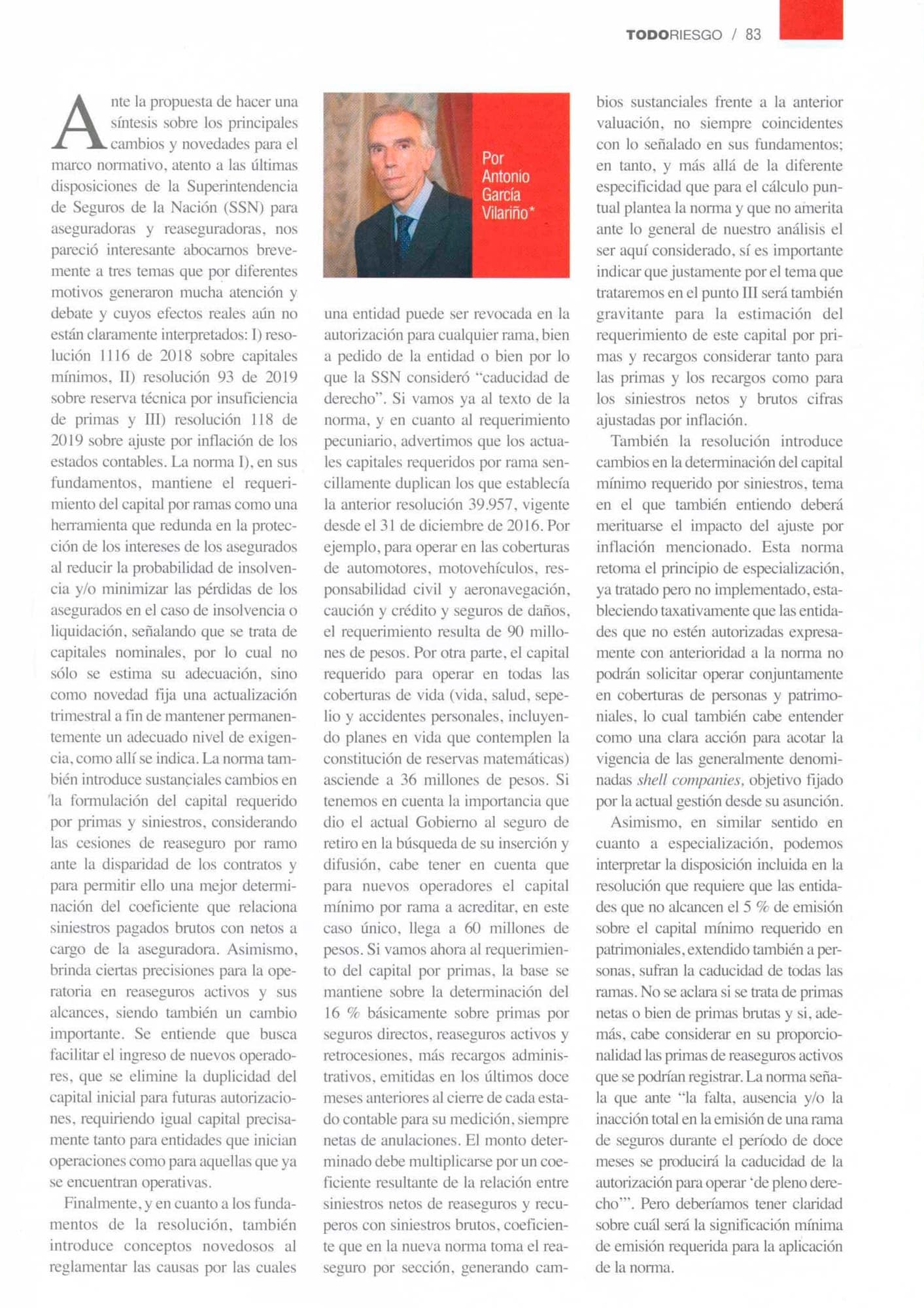 Revista Todo Riesgo | Marco Normativo para Aseguradoras y Reaseguradoras — página 2