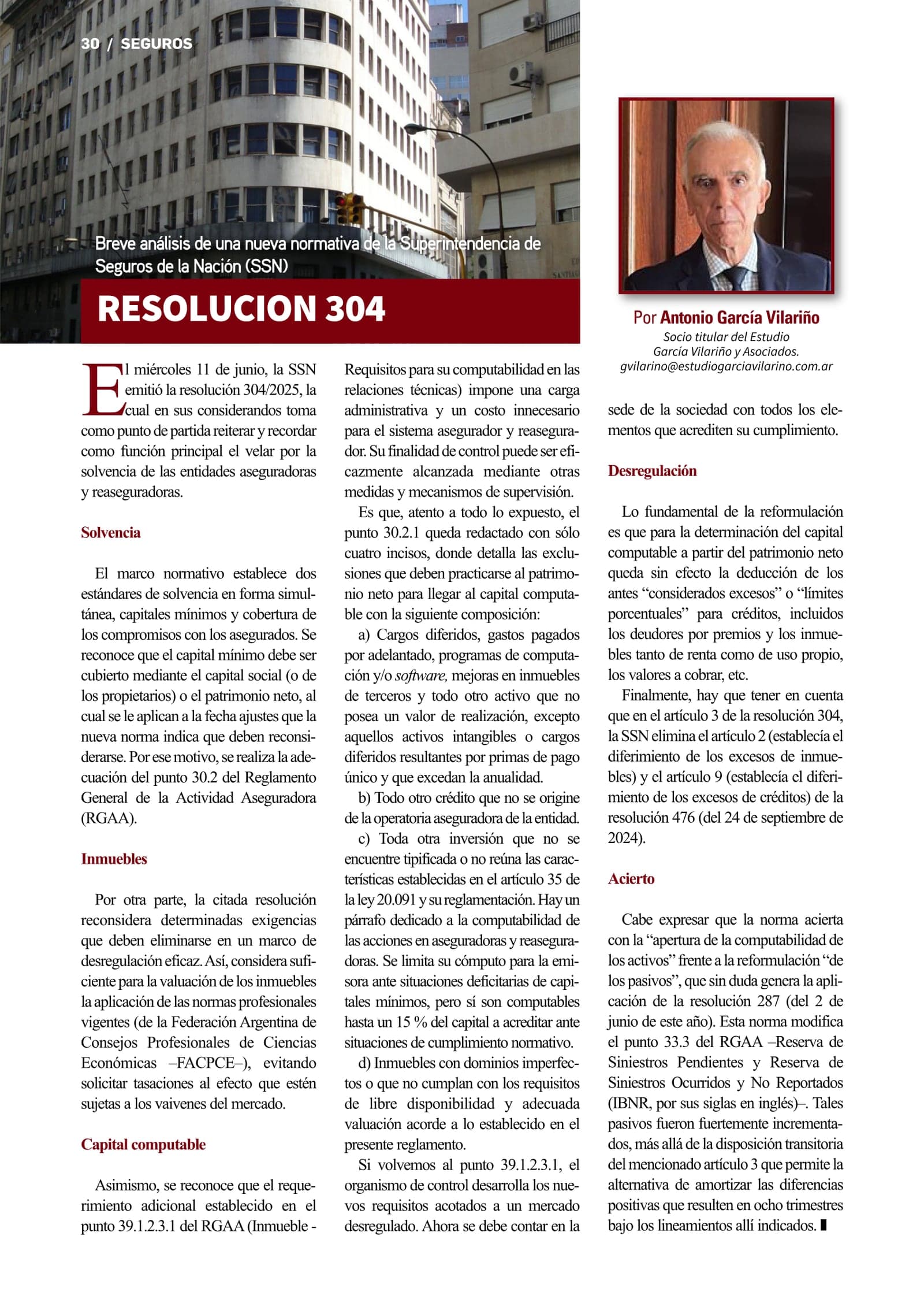 Resolución 304: breve análisis de una nueva normativa de la SSN — página 1